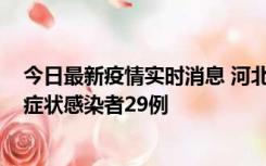 今日最新疫情实时消息 河北11月5日新增确诊病例1例、无症状感染者29例