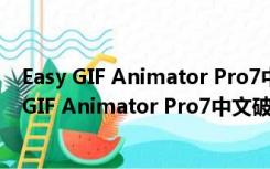 Easy GIF Animator Pro7中文破解版 V7.3 免费版（Easy GIF Animator Pro7中文破解版 V7.3 免费版功能简介）