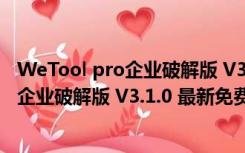 WeTool pro企业破解版 V3.1.0 最新免费版（WeTool pro企业破解版 V3.1.0 最新免费版功能简介）