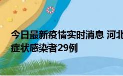 今日最新疫情实时消息 河北11月5日新增确诊病例1例、无症状感染者29例