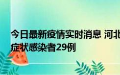 今日最新疫情实时消息 河北11月5日新增确诊病例1例、无症状感染者29例