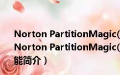 Norton PartitionMagic(分区魔法师) V8.05 中文免费版（Norton PartitionMagic(分区魔法师) V8.05 中文免费版功能简介）