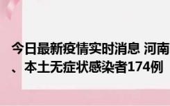 今日最新疫情实时消息 河南11月5日新增本土确诊病例16例、本土无症状感染者174例