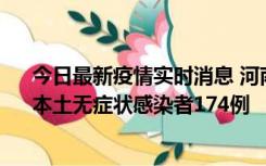 今日最新疫情实时消息 河南昨日新增本土确诊病例16例、本土无症状感染者174例