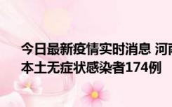 今日最新疫情实时消息 河南昨日新增本土确诊病例16例、本土无症状感染者174例