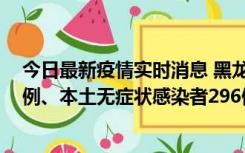 今日最新疫情实时消息 黑龙江11月5日新增本土确诊病例7例、本土无症状感染者296例