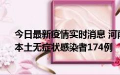 今日最新疫情实时消息 河南昨日新增本土确诊病例16例、本土无症状感染者174例