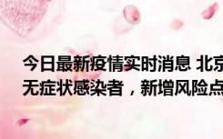 今日最新疫情实时消息 北京昌平区新增7名确诊病例和1名无症状感染者，新增风险点位公布