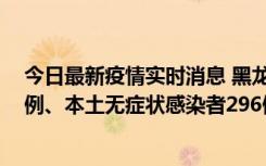 今日最新疫情实时消息 黑龙江11月5日新增本土确诊病例7例、本土无症状感染者296例