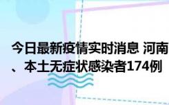 今日最新疫情实时消息 河南11月5日新增本土确诊病例16例、本土无症状感染者174例