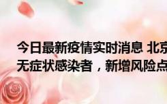 今日最新疫情实时消息 北京昌平区新增7名确诊病例和1名无症状感染者，新增风险点位公布