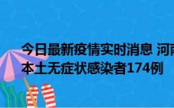 今日最新疫情实时消息 河南昨日新增本土确诊病例16例、本土无症状感染者174例