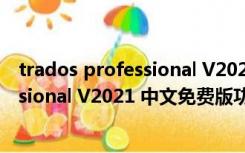 trados professional V2021 中文免费版（trados professional V2021 中文免费版功能简介）