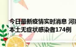 今日最新疫情实时消息 河南昨日新增本土确诊病例16例、本土无症状感染者174例