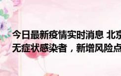 今日最新疫情实时消息 北京昌平区新增7名确诊病例和1名无症状感染者，新增风险点位公布