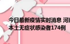 今日最新疫情实时消息 河南昨日新增本土确诊病例16例、本土无症状感染者174例