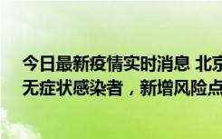 今日最新疫情实时消息 北京昌平区新增7名确诊病例和1名无症状感染者，新增风险点位公布