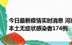 今日最新疫情实时消息 河南昨日新增本土确诊病例16例、本土无症状感染者174例