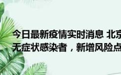 今日最新疫情实时消息 北京昌平区新增7名确诊病例和1名无症状感染者，新增风险点位公布