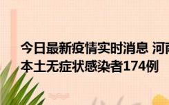 今日最新疫情实时消息 河南昨日新增本土确诊病例16例、本土无症状感染者174例