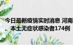 今日最新疫情实时消息 河南11月5日新增本土确诊病例16例、本土无症状感染者174例