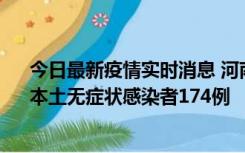 今日最新疫情实时消息 河南昨日新增本土确诊病例16例、本土无症状感染者174例