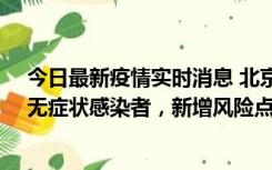 今日最新疫情实时消息 北京昌平区新增7名确诊病例和1名无症状感染者，新增风险点位公布