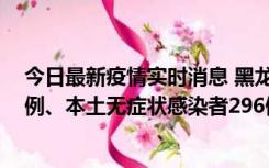 今日最新疫情实时消息 黑龙江11月5日新增本土确诊病例7例、本土无症状感染者296例