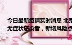 今日最新疫情实时消息 北京昌平区新增7名确诊病例和1名无症状感染者，新增风险点位公布