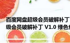 百度网盘超级会员破解补丁 V1.0 绿色免费版（百度网盘超级会员破解补丁 V1.0 绿色免费版功能简介）