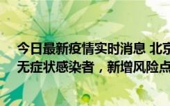 今日最新疫情实时消息 北京昌平区新增7名确诊病例和1名无症状感染者，新增风险点位公布