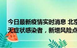 今日最新疫情实时消息 北京昌平区新增7名确诊病例和1名无症状感染者，新增风险点位公布