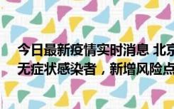 今日最新疫情实时消息 北京昌平区新增7名确诊病例和1名无症状感染者，新增风险点位公布