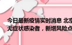 今日最新疫情实时消息 北京昌平区新增7名确诊病例和1名无症状感染者，新增风险点位公布