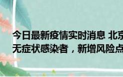 今日最新疫情实时消息 北京昌平区新增7名确诊病例和1名无症状感染者，新增风险点位公布