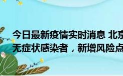 今日最新疫情实时消息 北京昌平区新增7名确诊病例和1名无症状感染者，新增风险点位公布