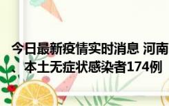 今日最新疫情实时消息 河南11月5日新增本土确诊病例16例、本土无症状感染者174例