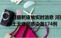 今日最新疫情实时消息 河南昨日新增本土确诊病例16例、本土无症状感染者174例