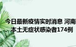 今日最新疫情实时消息 河南11月5日新增本土确诊病例16例、本土无症状感染者174例