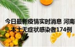 今日最新疫情实时消息 河南11月5日新增本土确诊病例16例、本土无症状感染者174例