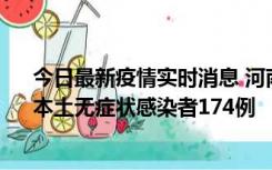 今日最新疫情实时消息 河南昨日新增本土确诊病例16例、本土无症状感染者174例