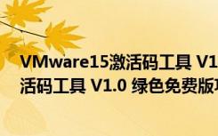 VMware15激活码工具 V1.0 绿色免费版（VMware15激活码工具 V1.0 绿色免费版功能简介）