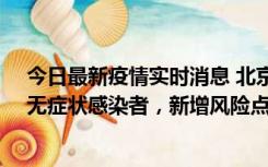 今日最新疫情实时消息 北京昌平区新增7名确诊病例和1名无症状感染者，新增风险点位公布