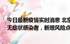 今日最新疫情实时消息 北京昌平区新增7名确诊病例和1名无症状感染者，新增风险点位公布