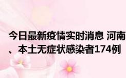 今日最新疫情实时消息 河南11月5日新增本土确诊病例16例、本土无症状感染者174例