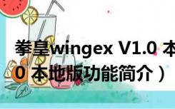 拳皇wingex V1.0 本地版（拳皇wingex V1.0 本地版功能简介）