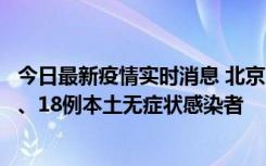 今日最新疫情实时消息 北京11月6日新增41例本土确诊病例、18例本土无症状感染者