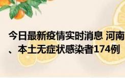 今日最新疫情实时消息 河南11月5日新增本土确诊病例16例、本土无症状感染者174例