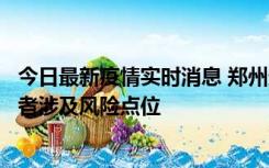 今日最新疫情实时消息 郑州通报新增确诊病例和无症状感染者涉及风险点位