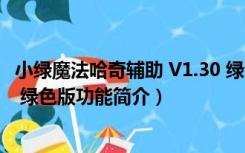 小绿魔法哈奇辅助 V1.30 绿色版（小绿魔法哈奇辅助 V1.30 绿色版功能简介）